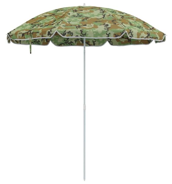 Parasol plażowy moro 263 x 263 x 272 cm poliester i metal