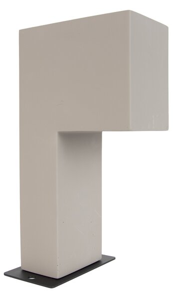 Nowoczesny słupek oświetleniowy zewnętrzny szary 35 cm IP44 - Pompei