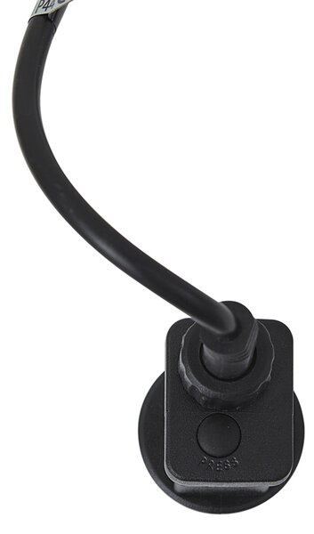 Stojąca lampa zewnętrzna biała 80 cm z LED IP44 - Fungi