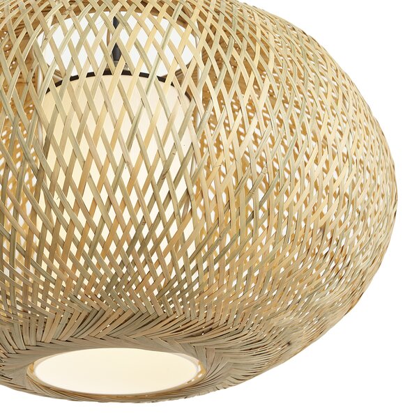 Lampa wisząca Japandi Bamboo 50 cm IP44 - Moana