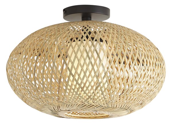 Lampa sufitowa Japandi bambusowa 42 cm IP44 - Moana