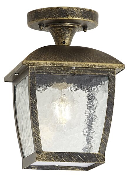 Klasyczna lampa sufitowa antyczne złoto IP44 - Leuven
