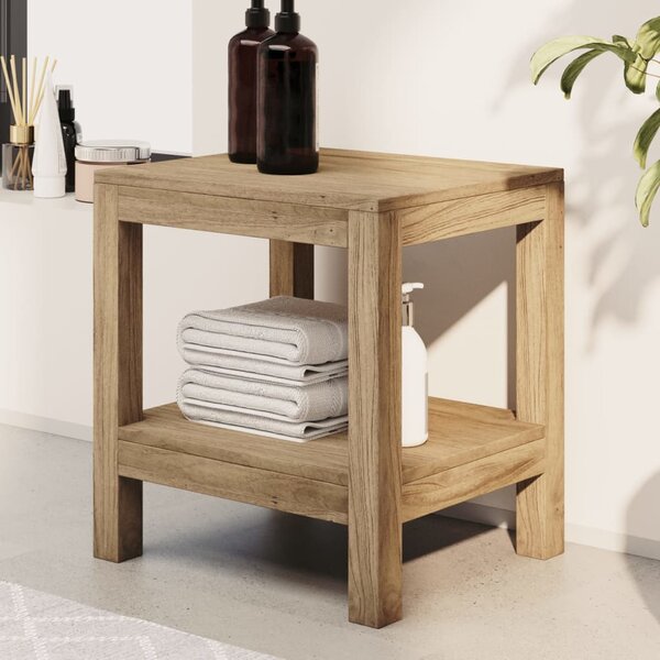 Stolik łazienkowy, 45x35x45 cm, lite drewno tekowe