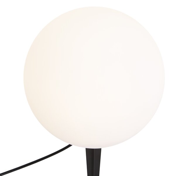 Nowoczesna lampa zewnętrzna 12V biała 20 cm z LED IP65 - Voltaire Luno