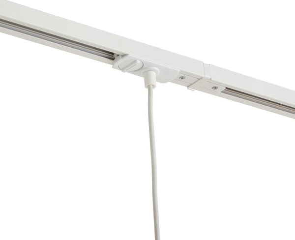 Nowoczesny system szynowy z 3 lampami wiszącymi biały z beżowym 1-fazowy - Iconic Holt