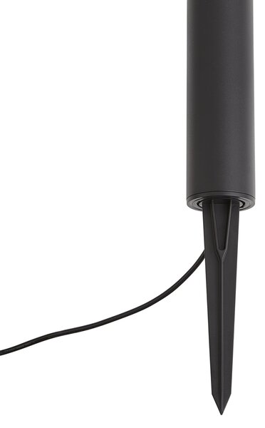 Nowoczesna zewnętrzna lampa typu bollard 12V czarna z LED IP65 - Voltaire Palo