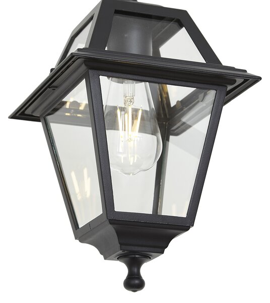 Klasyczna zewnętrzna lampa wisząca czarna IP44 - Berta