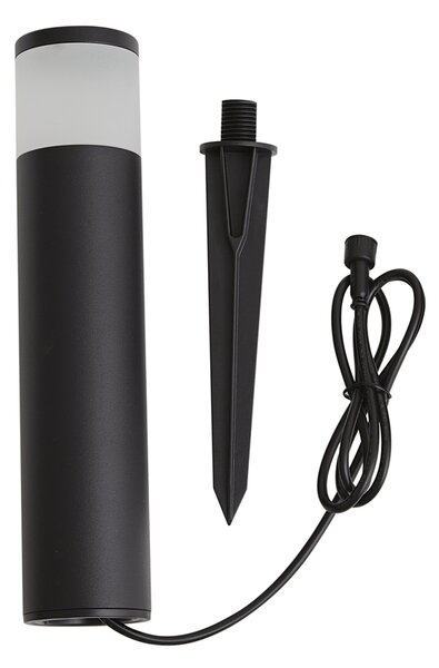 Nowoczesna zewnętrzna lampa typu bollard 12V czarna z LED IP65 - Voltaire Palo