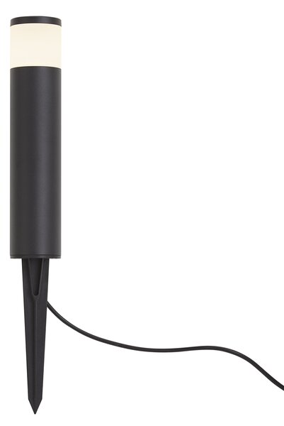 Nowoczesna zewnętrzna lampa typu bollard 12V czarna z LED IP65 - Voltaire Palo