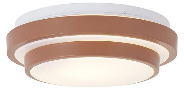 Nowoczesna lampa sufitowa Sienna z białym kloszem 25 cm IP44 - Walden