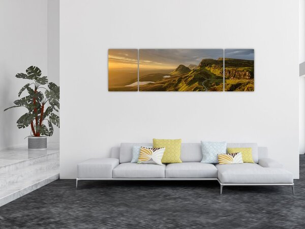 Obraz pasma górskiego (170x50 cm)
