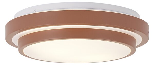 Nowoczesna lampa sufitowa Sienna z białym 34cm 2-punktowa IP44 - Walden