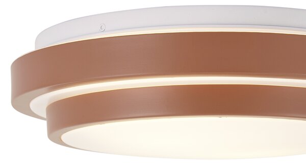 Nowoczesna lampa sufitowa Sienna z białym 34cm 2-punktowa IP44 - Walden