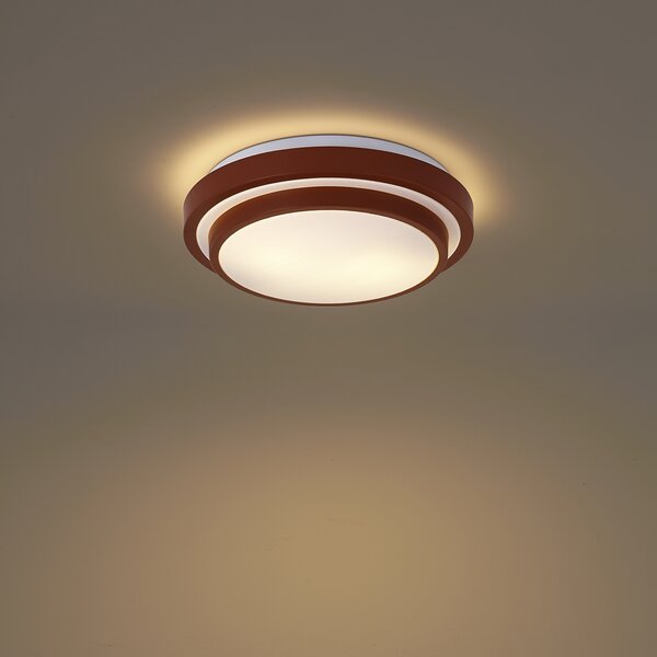 Nowoczesna lampa sufitowa Sienna z białym 34cm 2-punktowa IP44 - Walden