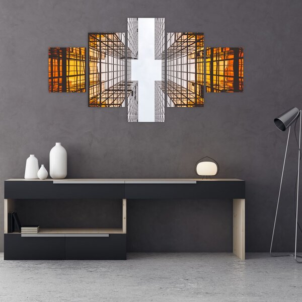 Obraz drapaczy chmur (125x70 cm)