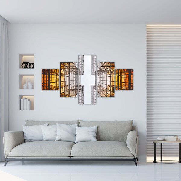 Obraz drapaczy chmur (125x70 cm)