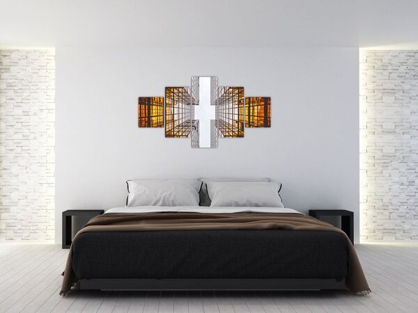 Obraz drapaczy chmur (125x70 cm)