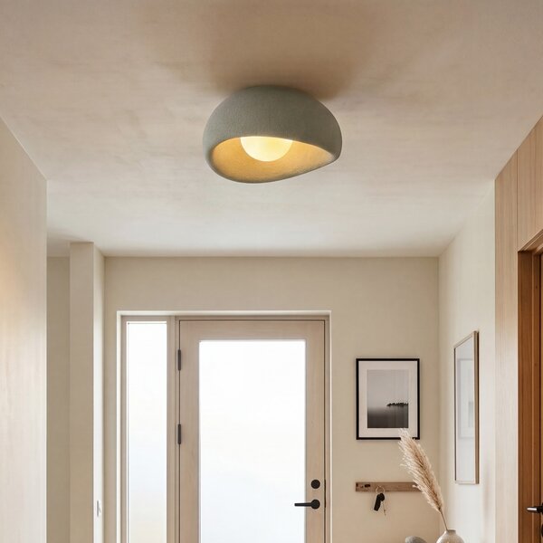 Lampa sufitowa Japandi jasnozielona - Wabi