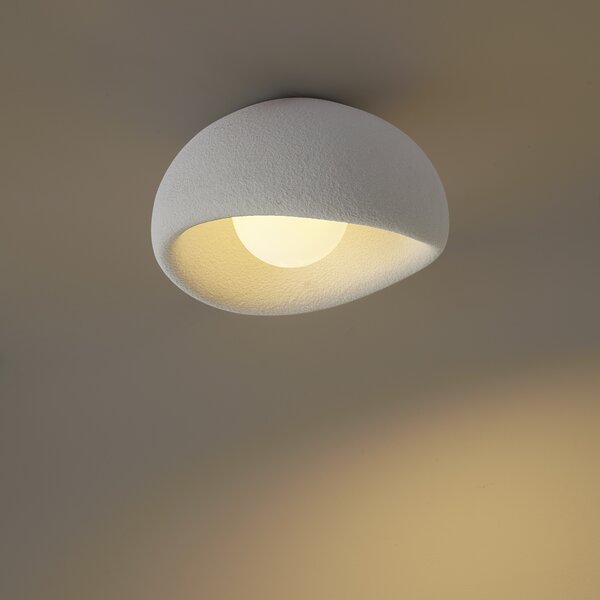 Lampa sufitowa Japandi biała - Wabi