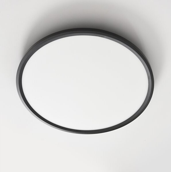 PP P UFO 30W PLAFON NOWOCZESNA LAMPA SUFITOWA NATYNKOWA LED 30W 2400lm=200W 3000K 40cm CZARNY ŚCIEMNIALNY