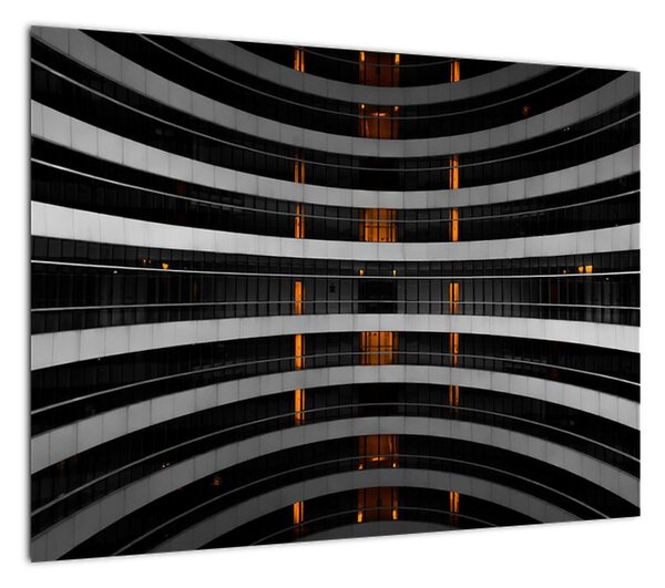 Abstrakcyjny obraz - budynek (70x50 cm)