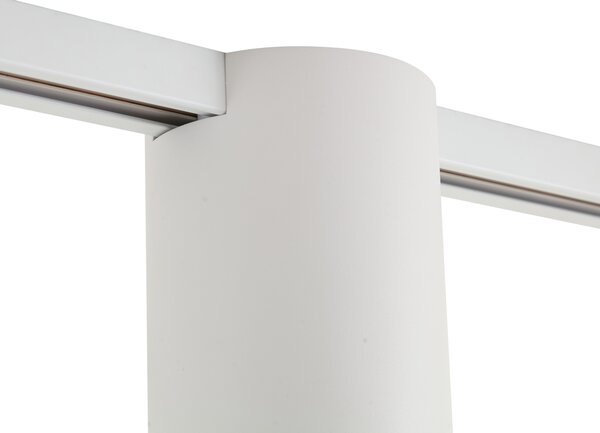 Nowoczesny system szynowy biały z 2 reflektorami 1-fazowymi - Iconic Rondoo Up