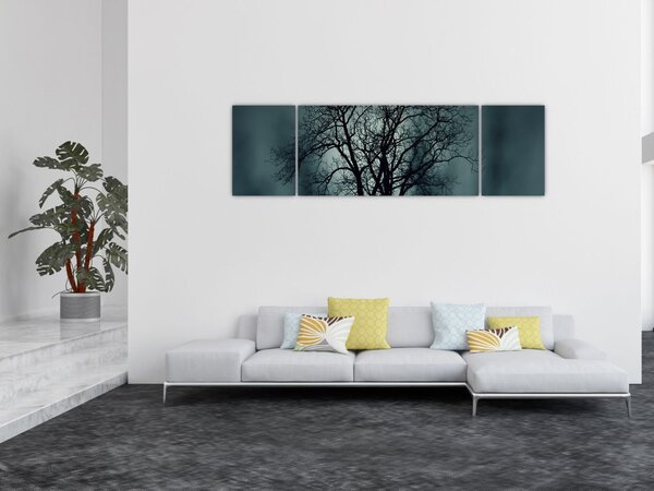 Obraz drzewa podczas zaćmienia (170x50 cm)