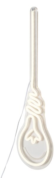 Neonowa lampa ścienna ciepła biel z LED - Żarówka