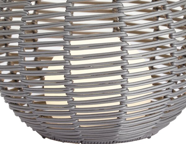 Zewnętrzna lampa stołowa ciemnoszara 25 cm z możliwością ładowania LED przez USB-C IP44 - Oli