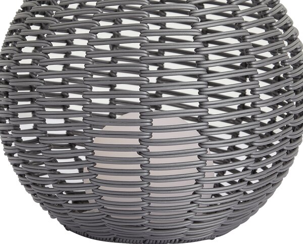 Zewnętrzna lampa stołowa ciemnoszara 30 cm z możliwością ładowania LED przez USB-C IP44 - Oli