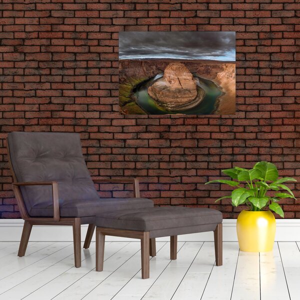 Obraz jeziora na klifie (70x50 cm)