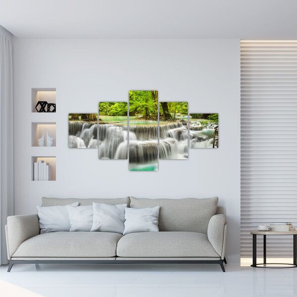 Obraz wodospadów (125x70 cm)