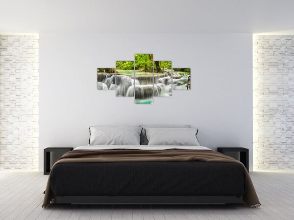 Obraz wodospadów (125x70 cm)