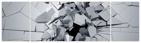 Obraz abstrakcja 3D (170x50 cm)