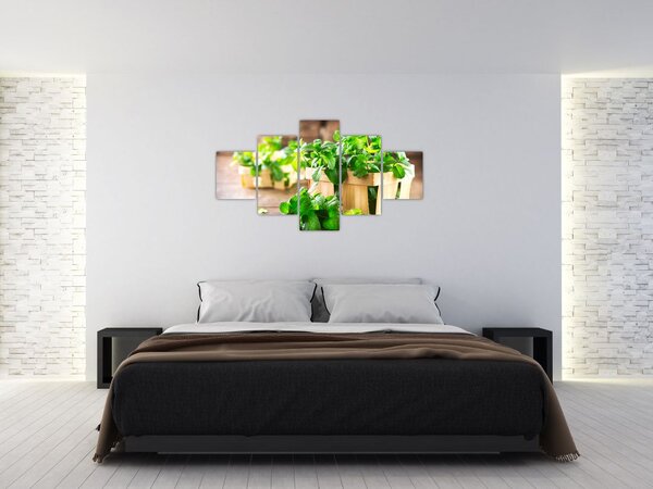 Obraz świeżej mięty (125x70 cm)