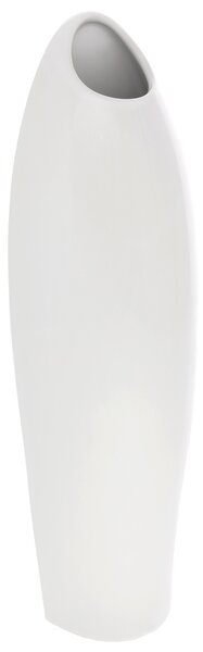 Wazon ceramiczny Tonja, biały, 13 x 43 x 11 cm
