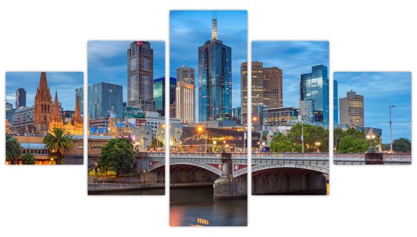 Obraz miasta Melbourne (125x70 cm)