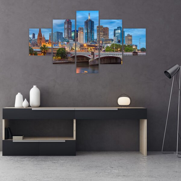 Obraz miasta Melbourne (125x70 cm)