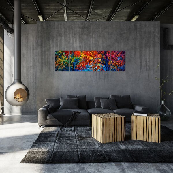 Obraz malowania natury (170x50 cm)