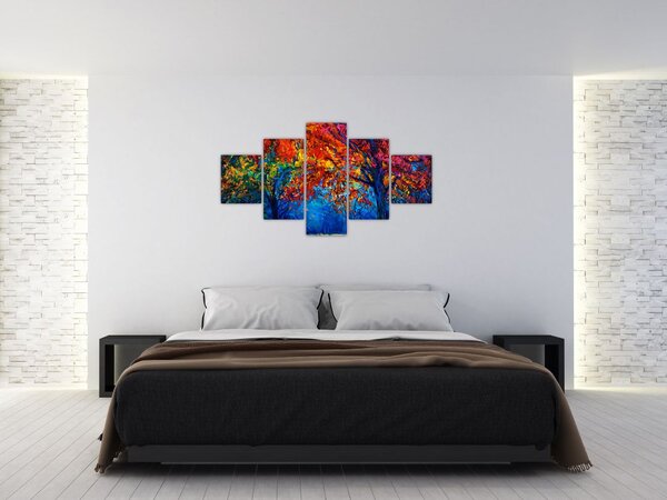 Obraz malowania natury (125x70 cm)