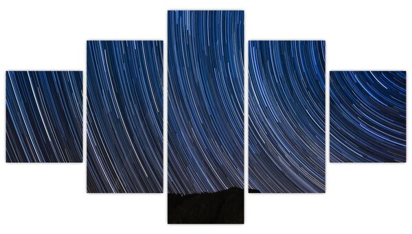Obraz nocnych gwiazd i nieba (125x70 cm)