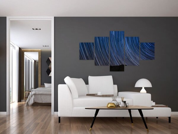 Obraz nocnych gwiazd i nieba (125x70 cm)