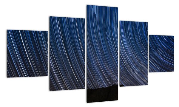Obraz nocnych gwiazd i nieba (125x70 cm)