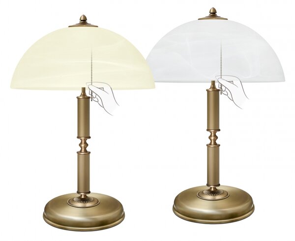 Klasyczna lampa na komodę z łańcuszkiem B-B2-L