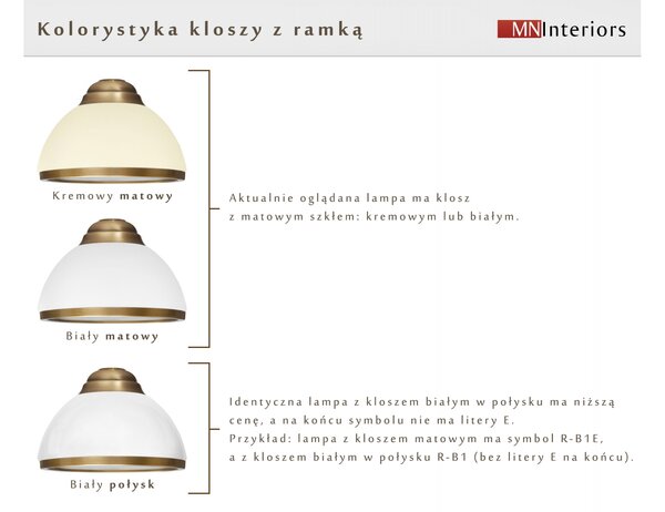 Lampa sufitowa z mosiądzu R-S1BE