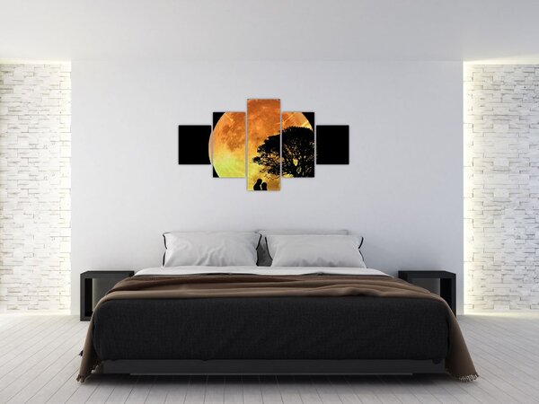 Obraz cieni w świetle księżyca (125x70 cm)