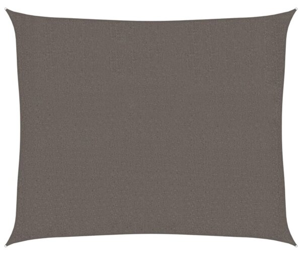 Żagiel przeciwsloneczny, 160 g/m², antracytowy, 2,5x3 m, hdpe