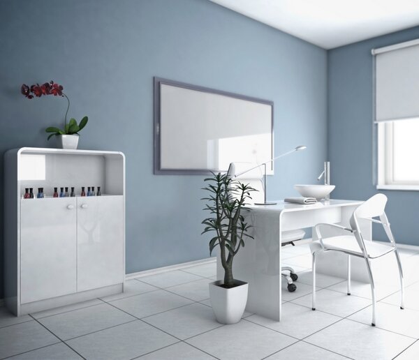 Biurko Manicure Hubertus White&White do gabinetów kosmetycznych