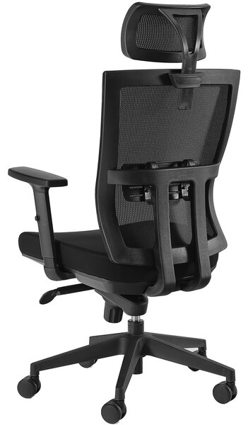 Ergonomiczny fotel obrotowy Link, zgodny z normą BHP