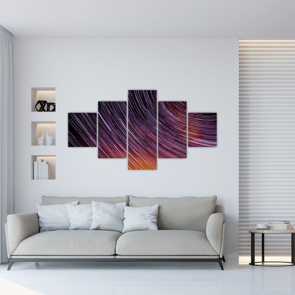 Obraz rozmytych gwiazd na niebie (125x70 cm)